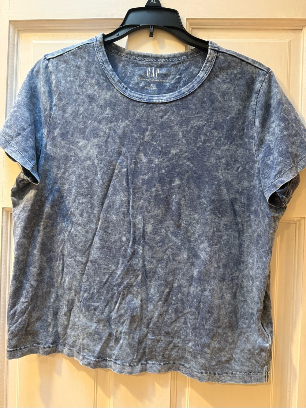 GAP Mineral-Wash Denim Blue Short-Sleeve Tee